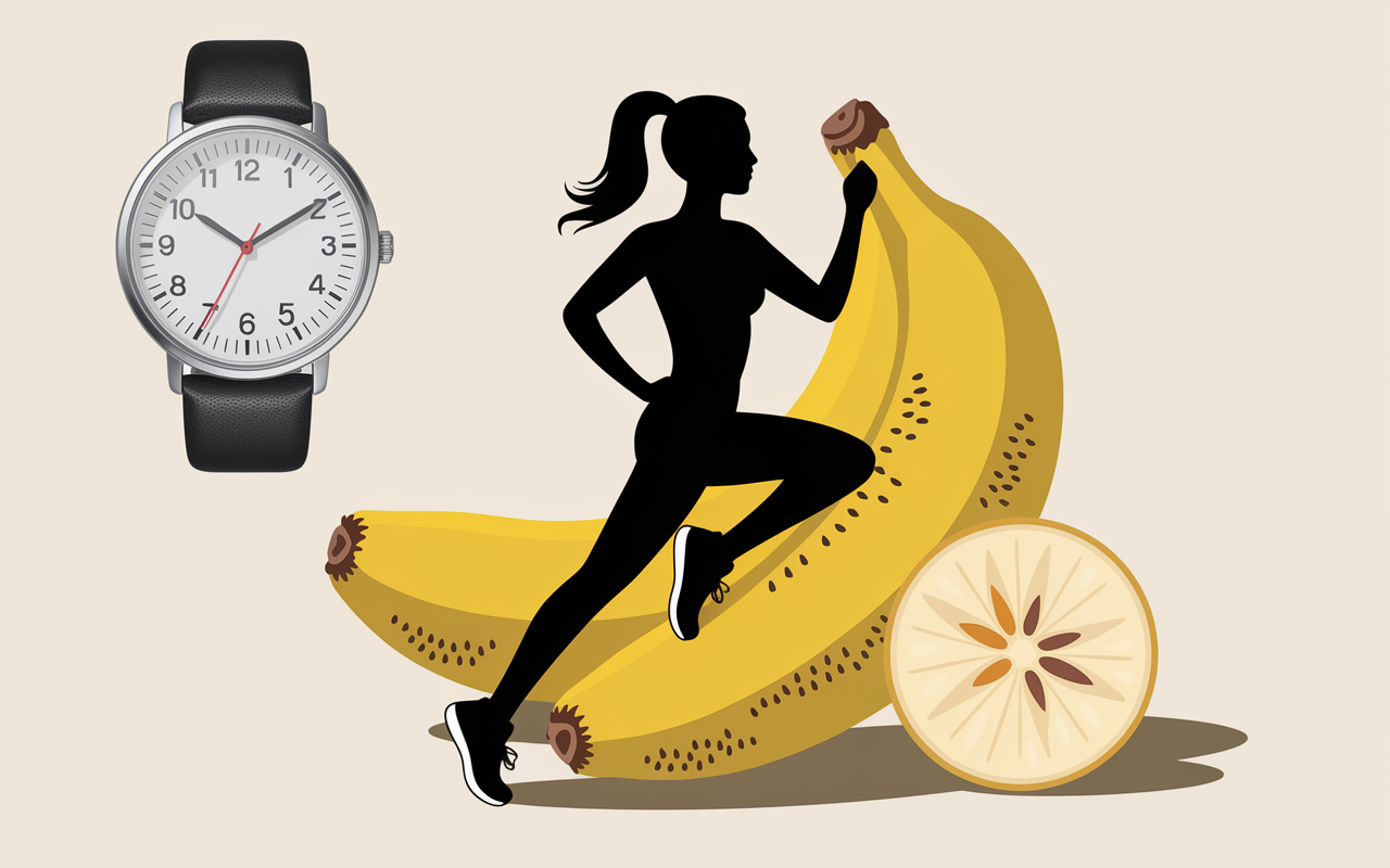 infographie manger une banane avant le sport valeurs nutritionnelles