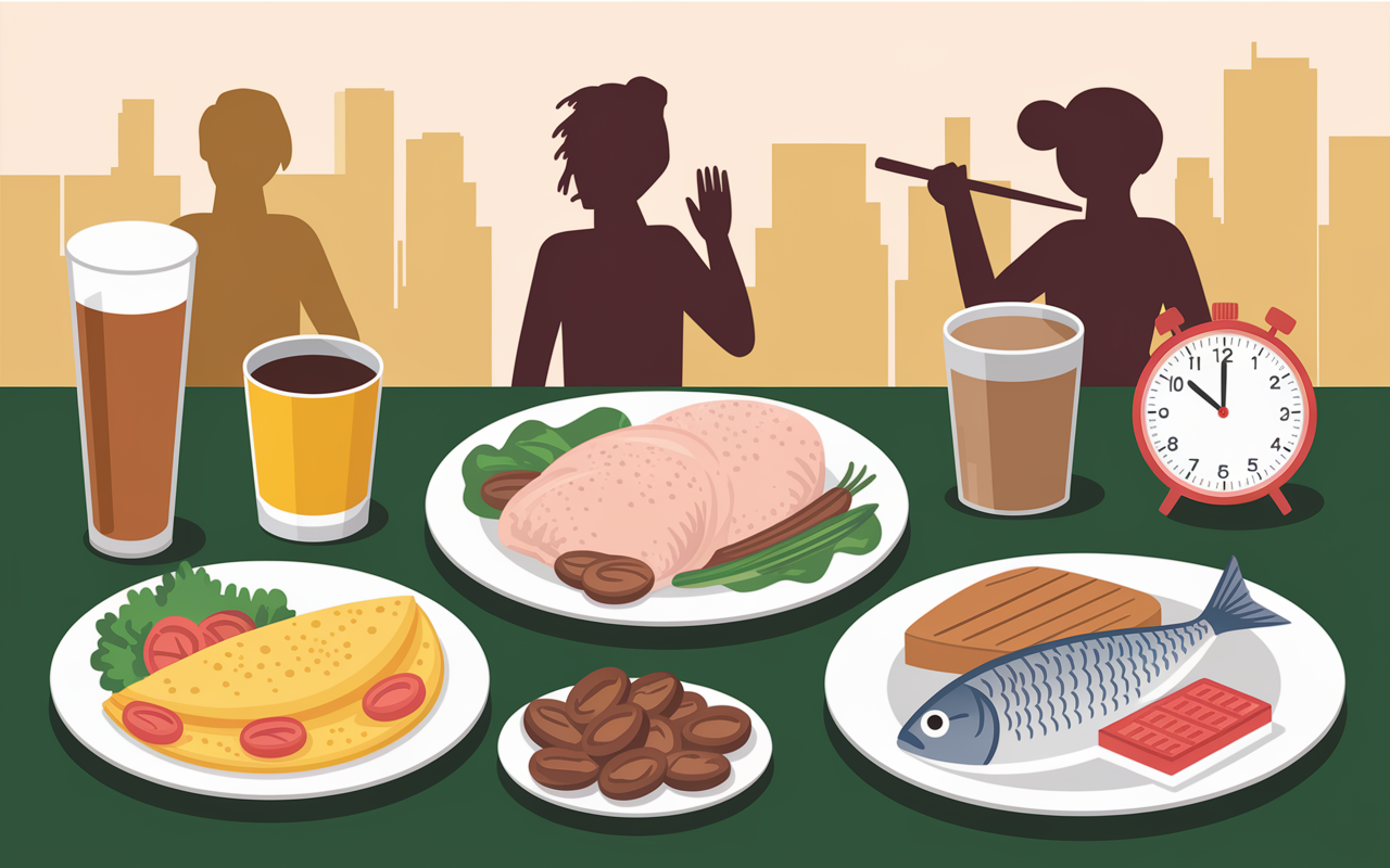 menu regime proteine 2 semaines tableau repas jour 1