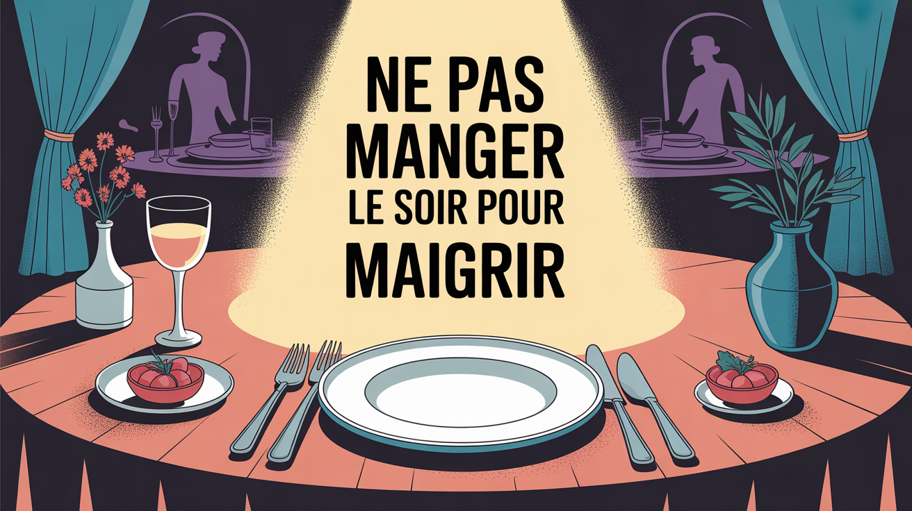 assiette vide ne pas manger le soir maigrir