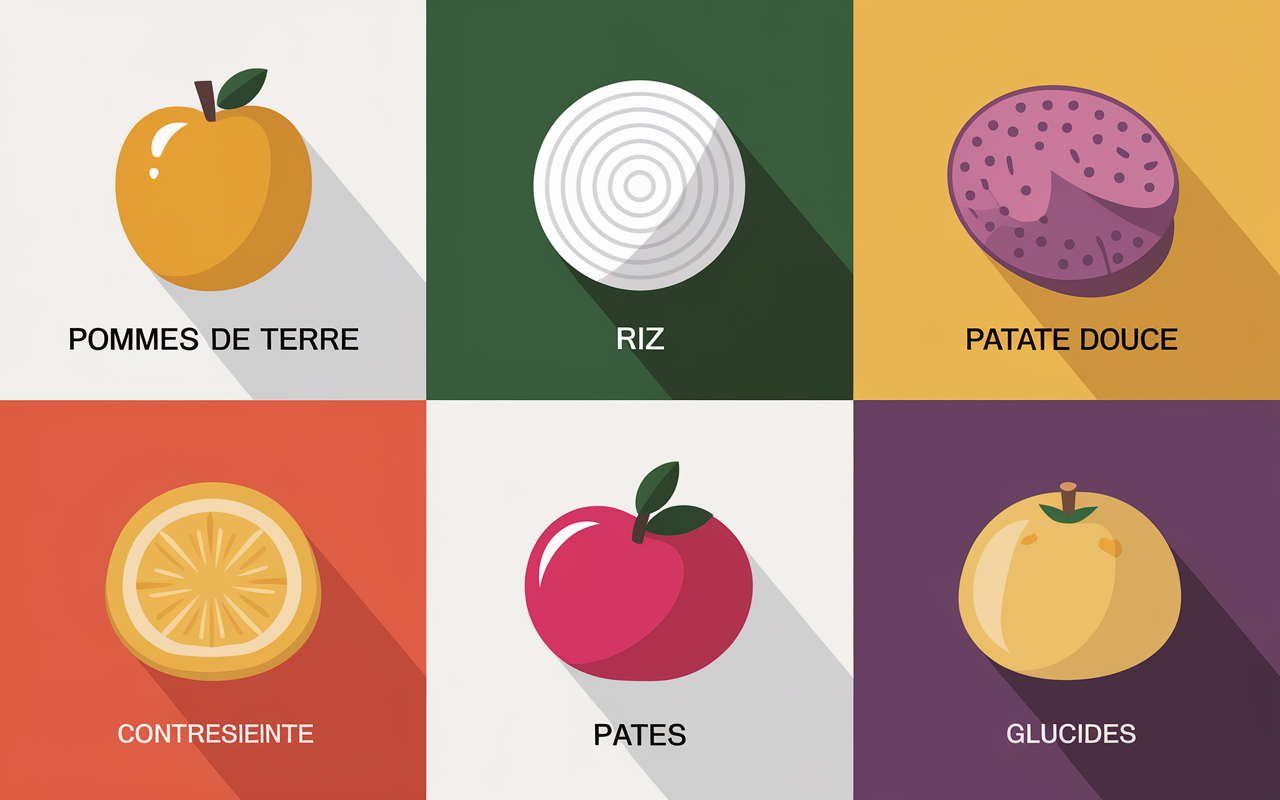 pomme de terre musculation riz pates patate douce