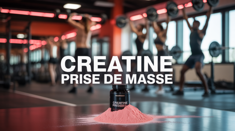 Prise de masse creatine salle musculation silhouettes supplement