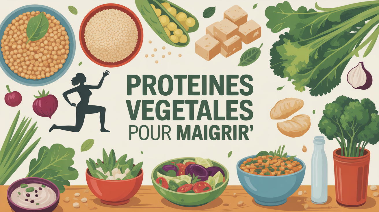 Grande assiette saine de proteines vegetales pour maigrir