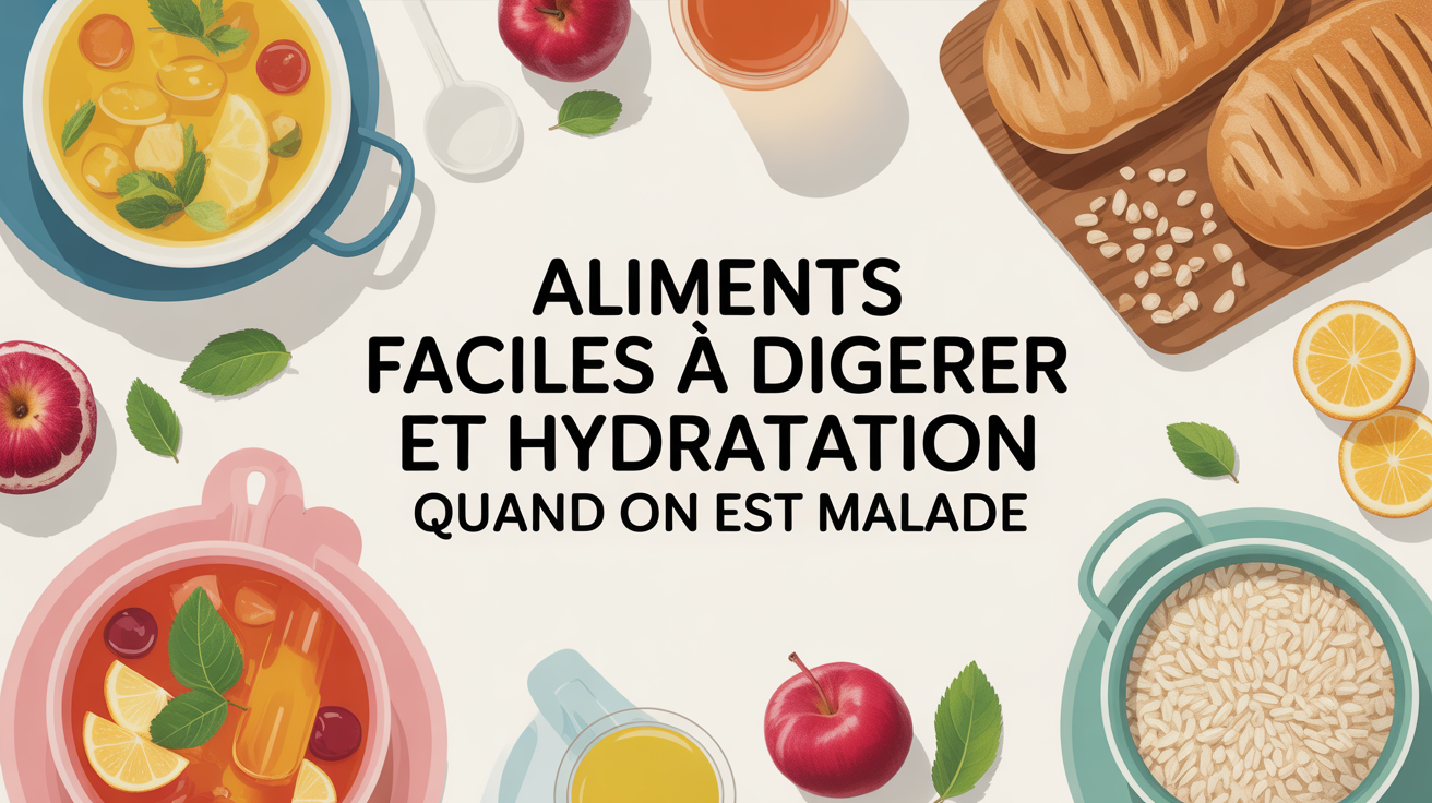 table aliments faciles pour que manger quand on est malade