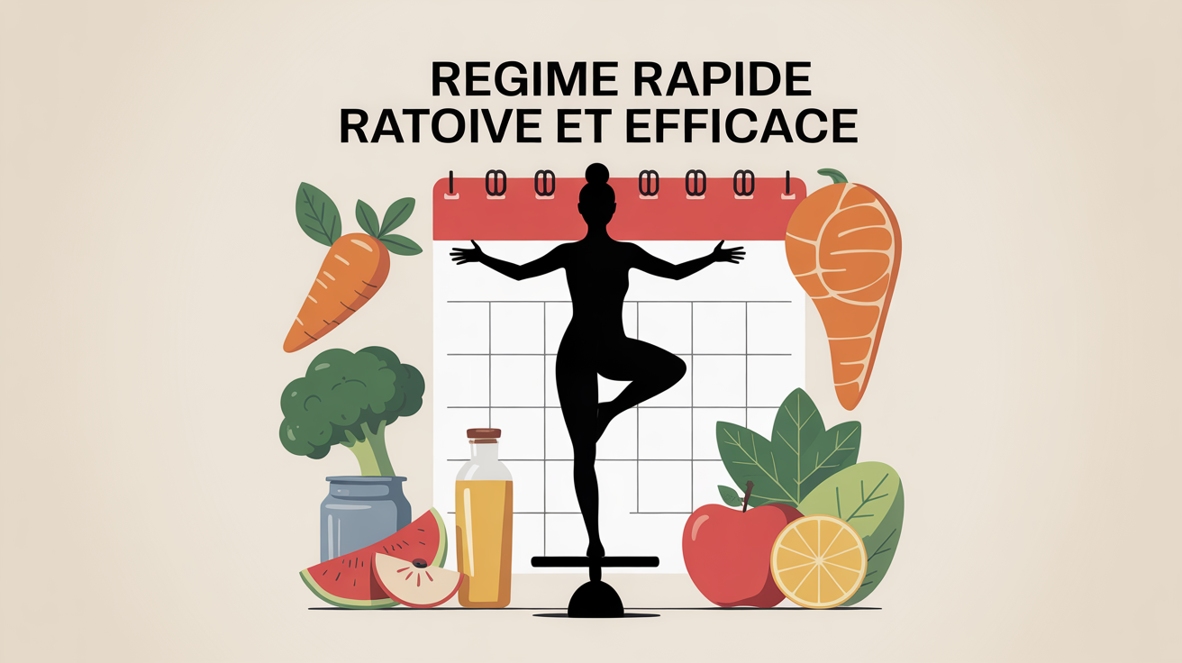 Regime rapide et efficace balance et aliments sains