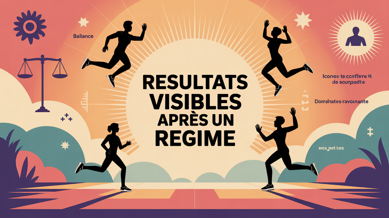 Silhouettes motivantes avant et apres un regime