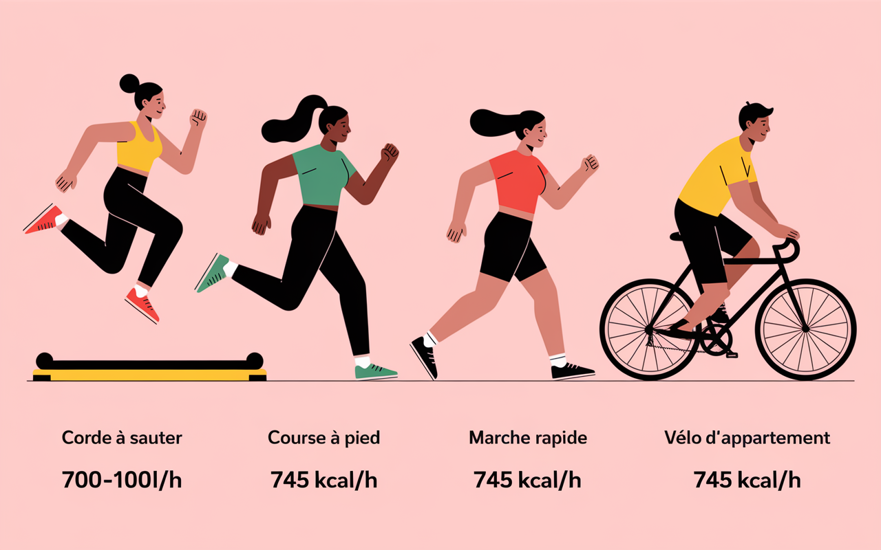 saut a la corde et perte de poids tableau calories
