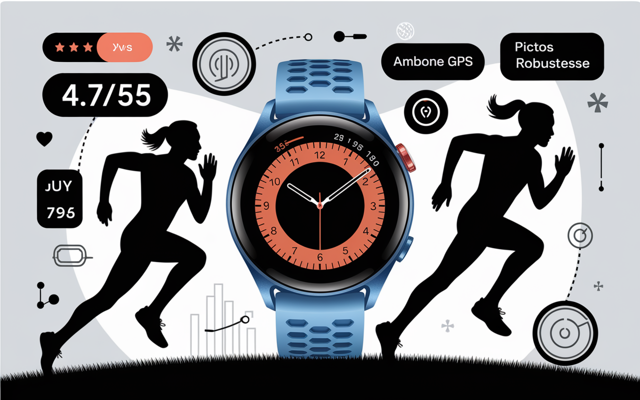 avis garmin montre sport score autonomie