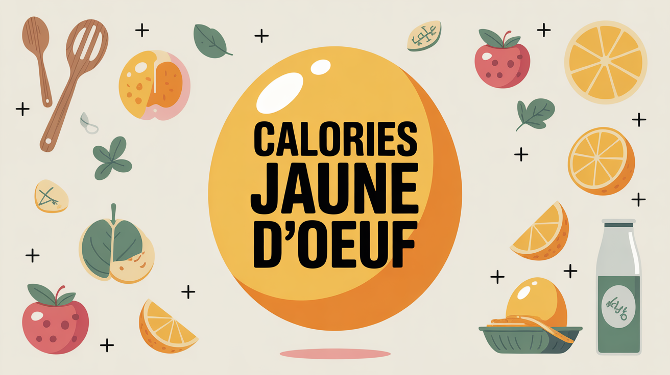 calorie jaune d oeuf ustensiles fruits design