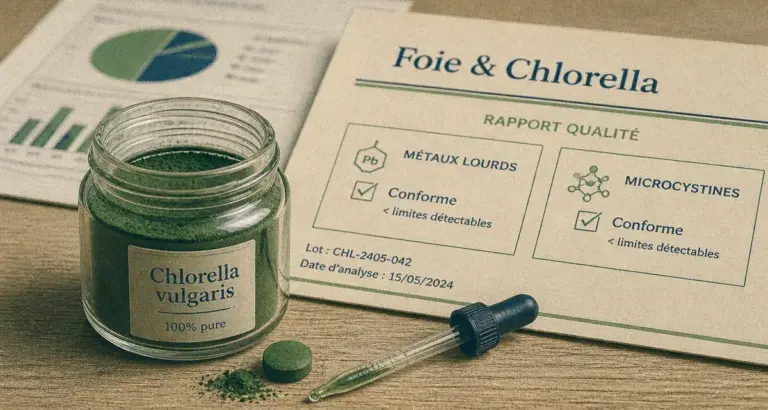 Chlorella danger pour le foie : métaux lourds et microcystines