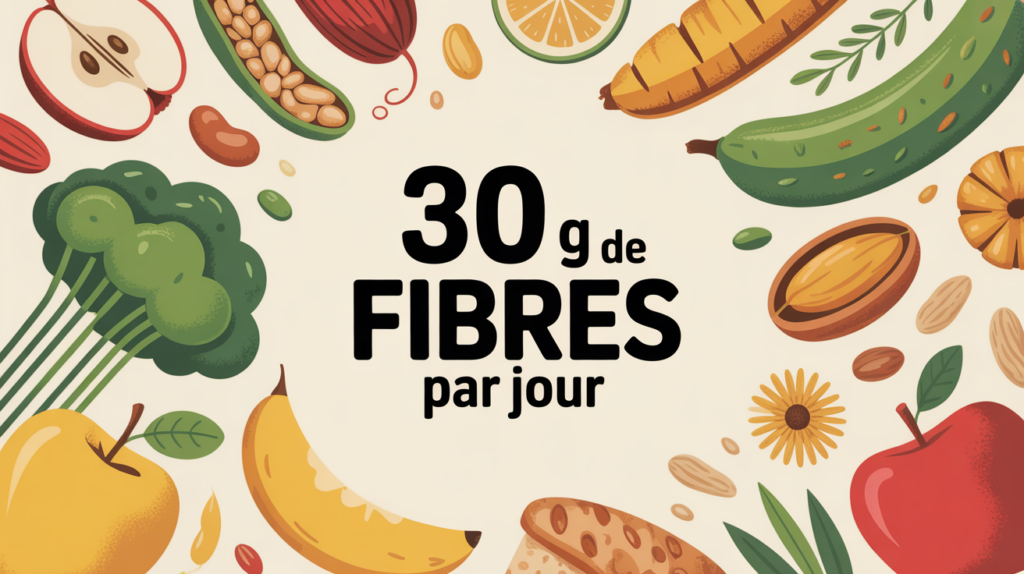 illustration aliments riches combien de gramme de fibre par jour