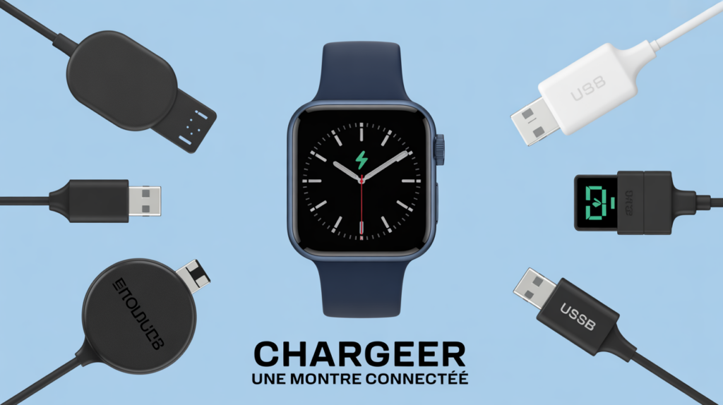 comment charger une montre connectée avec socles universels