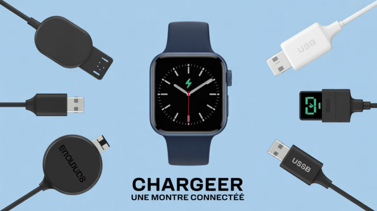 comment charger une montre connectée avec socles universels