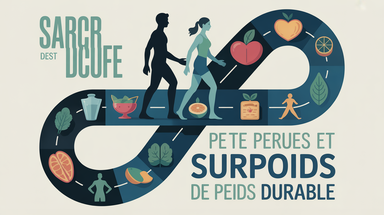 je suis en surpoids et je veux maigrir illustration sante silhouettes