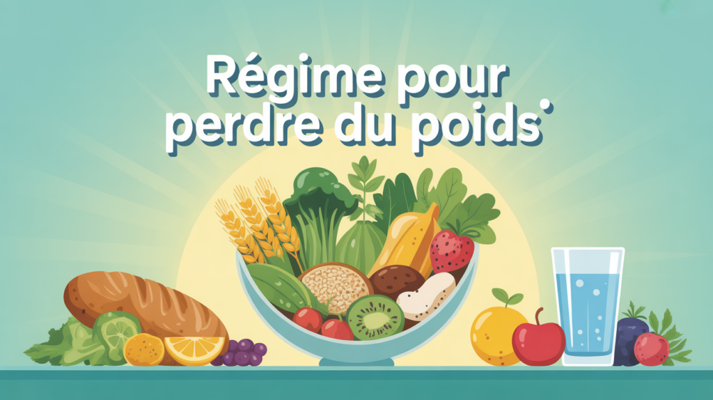 meilleur regime pour perdre du poids assiette equilibree legumes