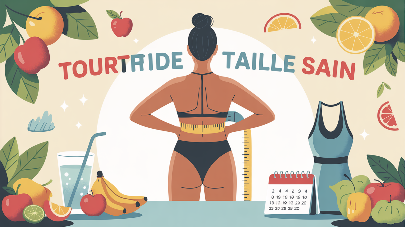 Silhouette perdant tour de taille avec ruban