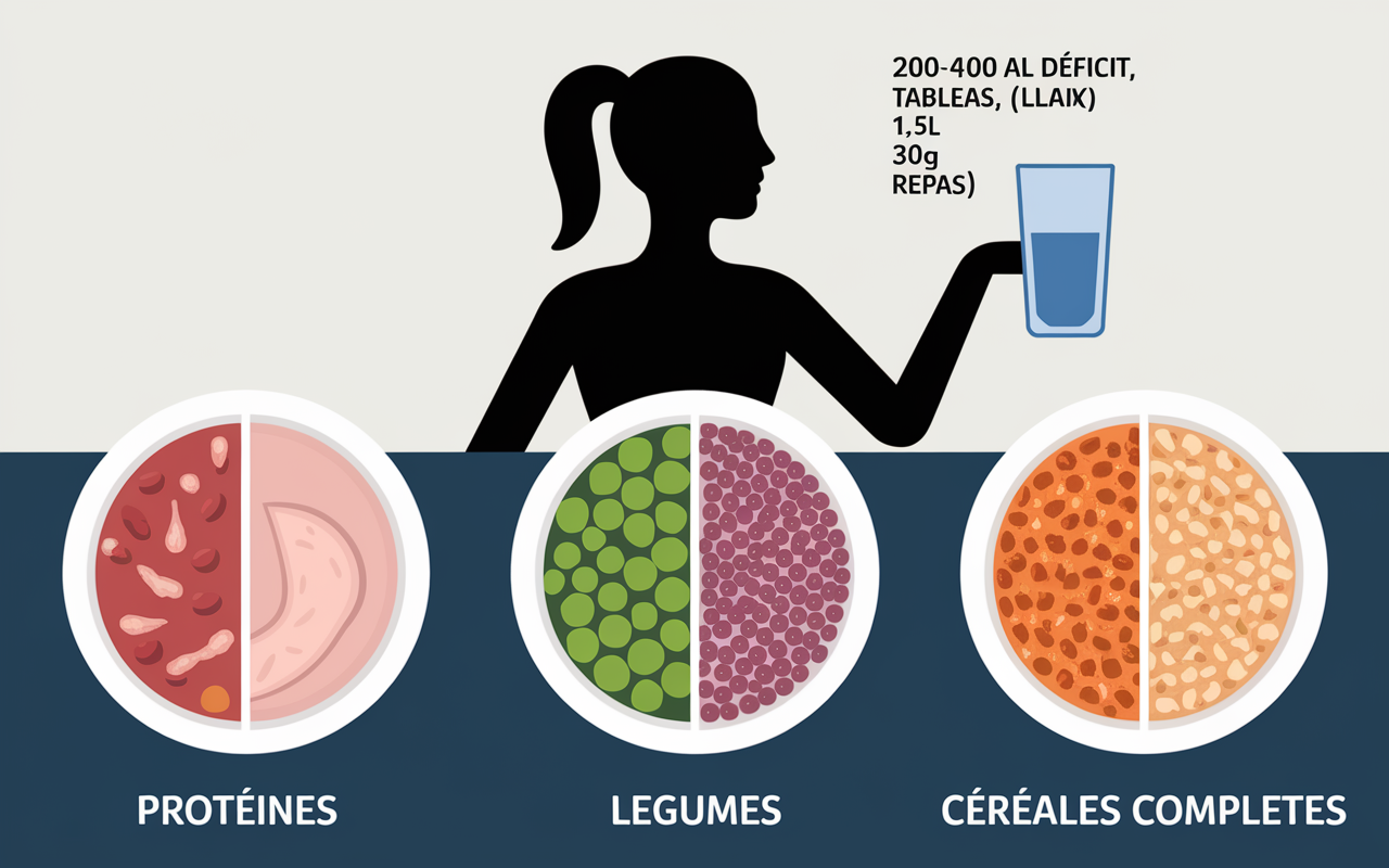 Assiette plan nutritionnel pour perdre tour de taille