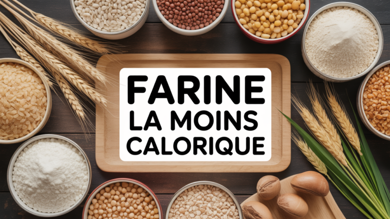 Scène bols farines différentes quelle est la farine la moins calorique