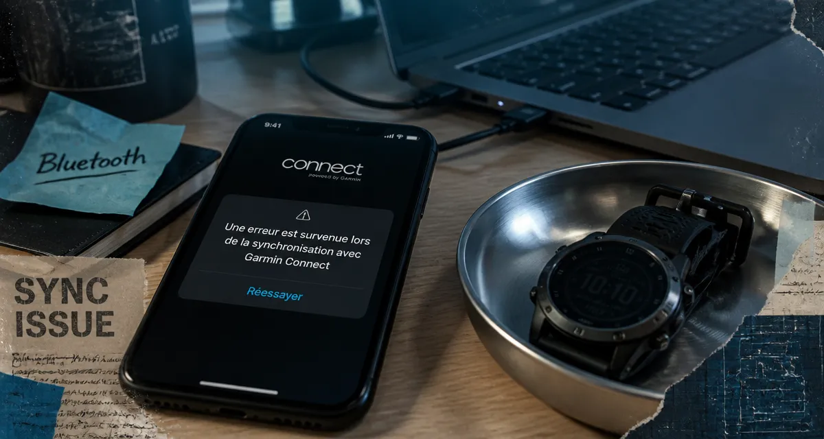 Une erreur est survenue lors de la synchronisation avec Garmin Connect