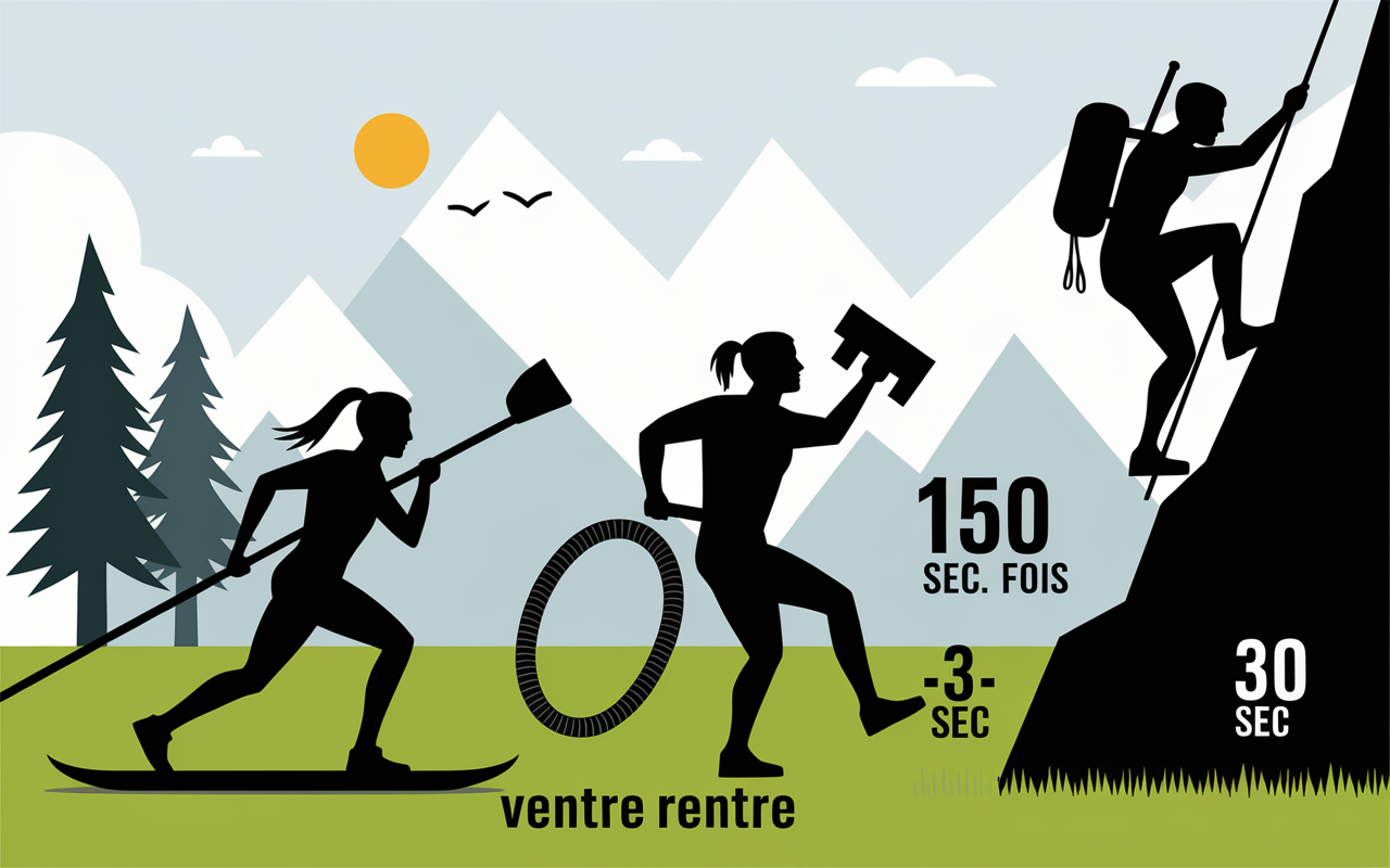 Exercices ventre plat et abdos planche vacuum mountain climbers
