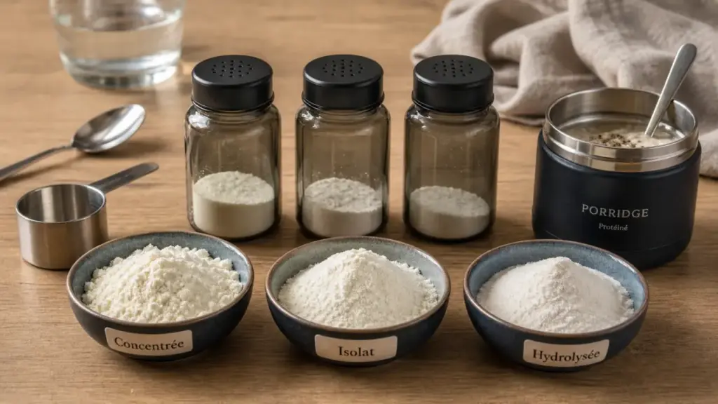 C’est quoi la whey : 4 types de whey (concentrée, isolat, hydrolysée)