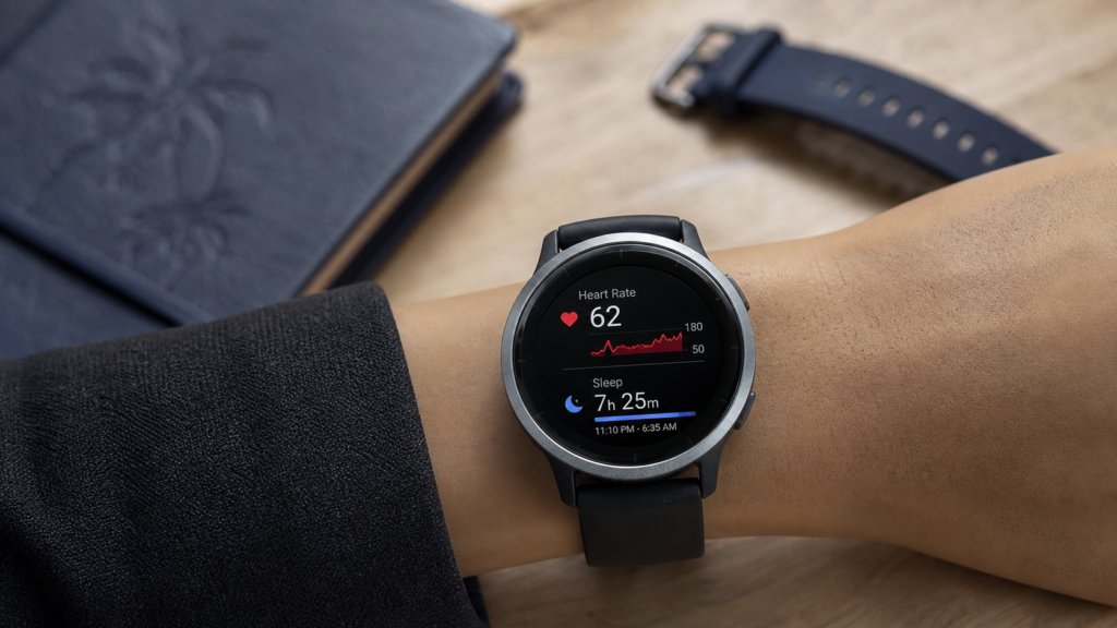 Garmin vivoactive 5 test : écran AMOLED GPS sur poignet