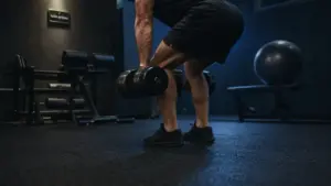 Muscler ischio jambiers : soulevé de terre roumain en salle