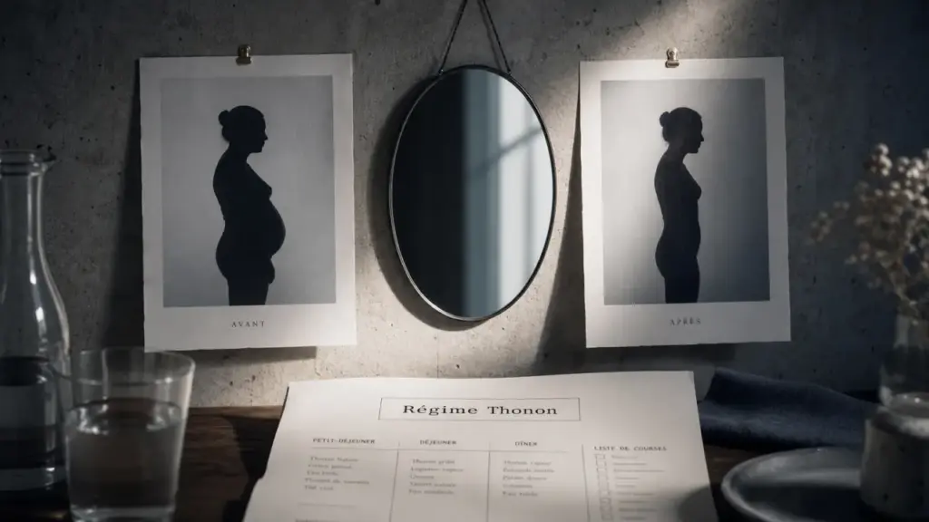 Régime Thonon avant après : silhouette avant et après en 14 jours