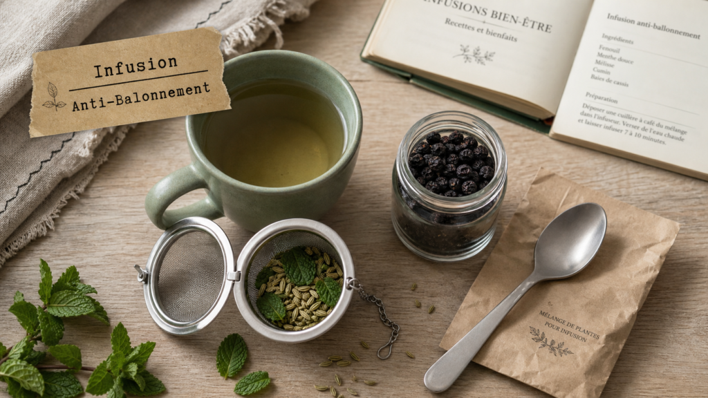 the pour ventre plat : infusion anti-ballonnement au fenouil et menthe