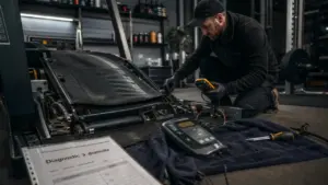Réparation tapis de course à domicile : diagnostic moteur, console et ceinture