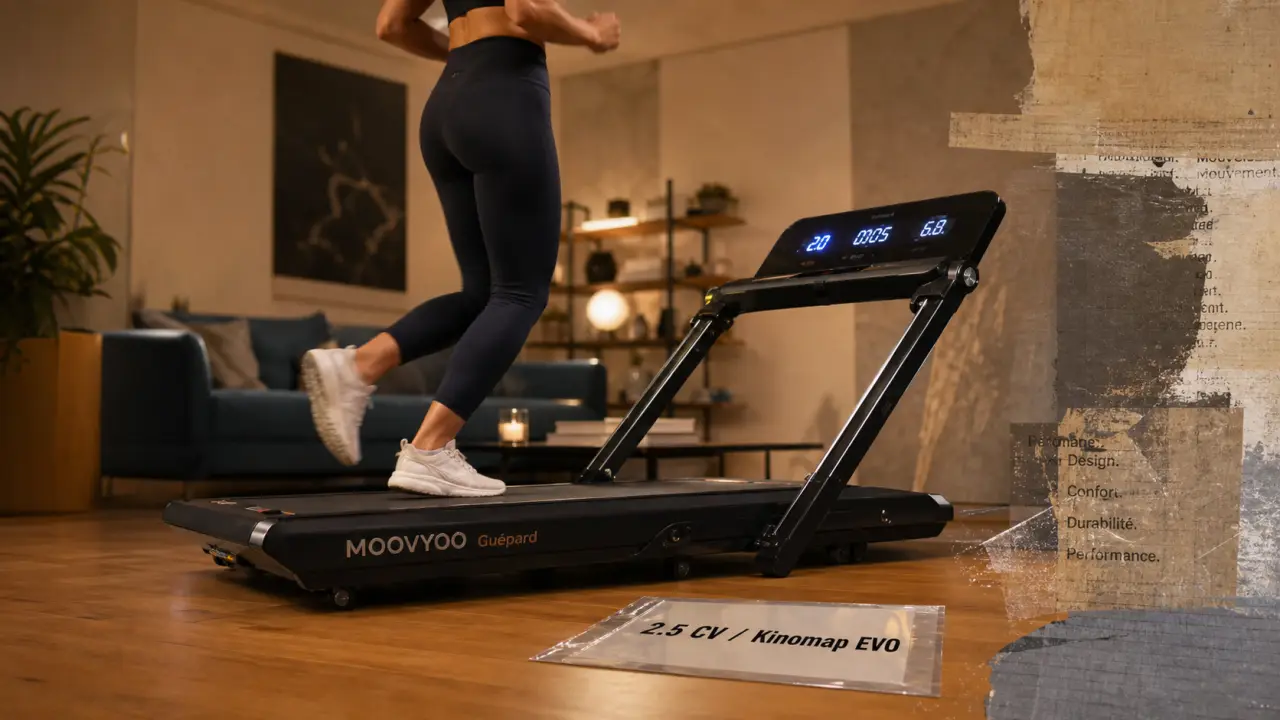 Tapis de course guepard 2.0 EVO Kinomap à domicile, 2.5 CV