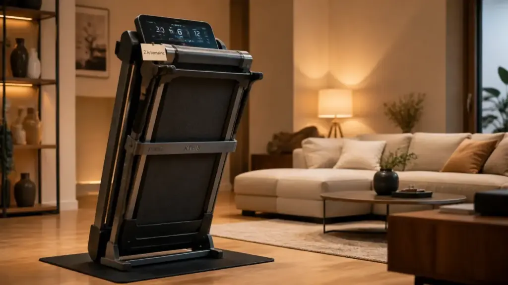 Tapis de course x trail 3 plié maison, inclinaison 10% et 16 km/h