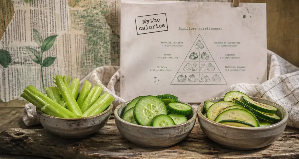 Aliments calories negatives : céleri et concombre pour minceur