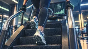 Machine escalier sport en salle, cardio bas du corps
