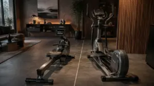 Rameur ou velo elliptique : comparaison calories, articulations et espace