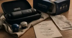 VibraPro, vibrapro avis négatif : appareil vibrant noir et têtes, fiche avis