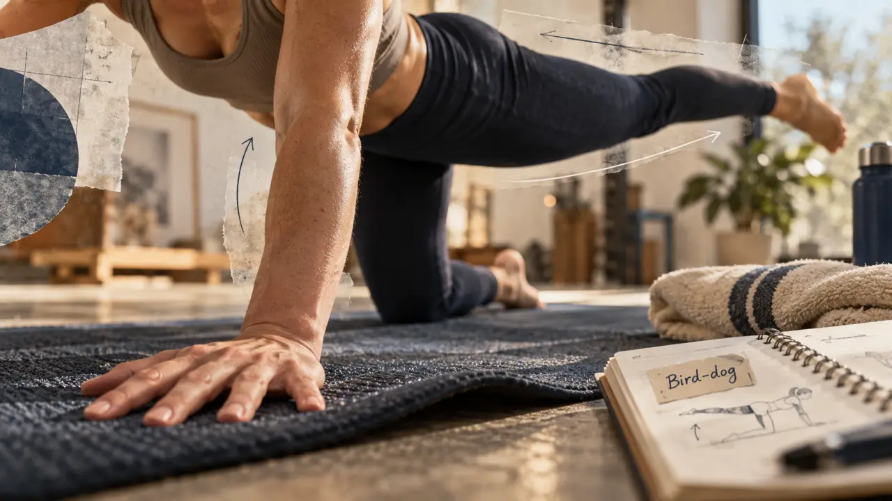 Renforcement musculaire lombaire : bird-dog stabilise le dos