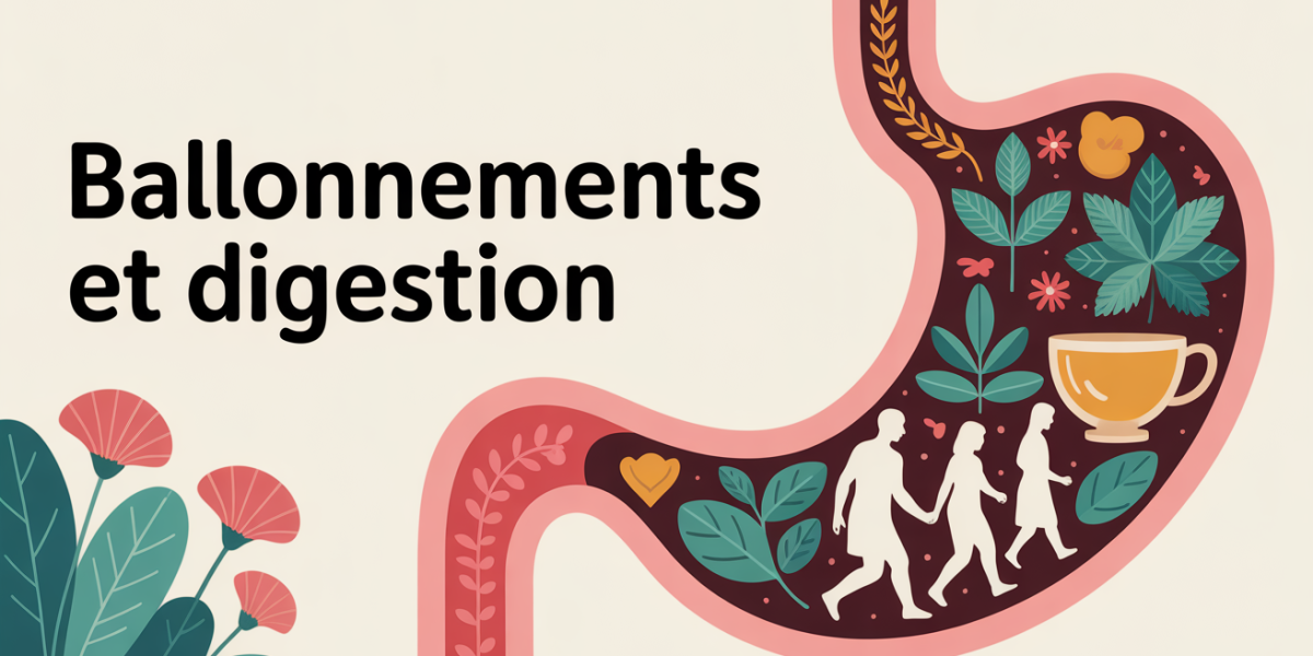 Aide pour la digestion illustration ventre apaisé