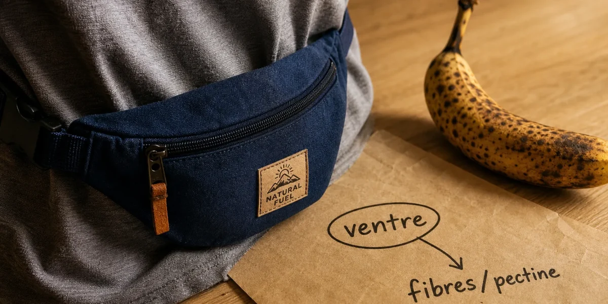 Banane ventre : sac et fibres contre ballonnements