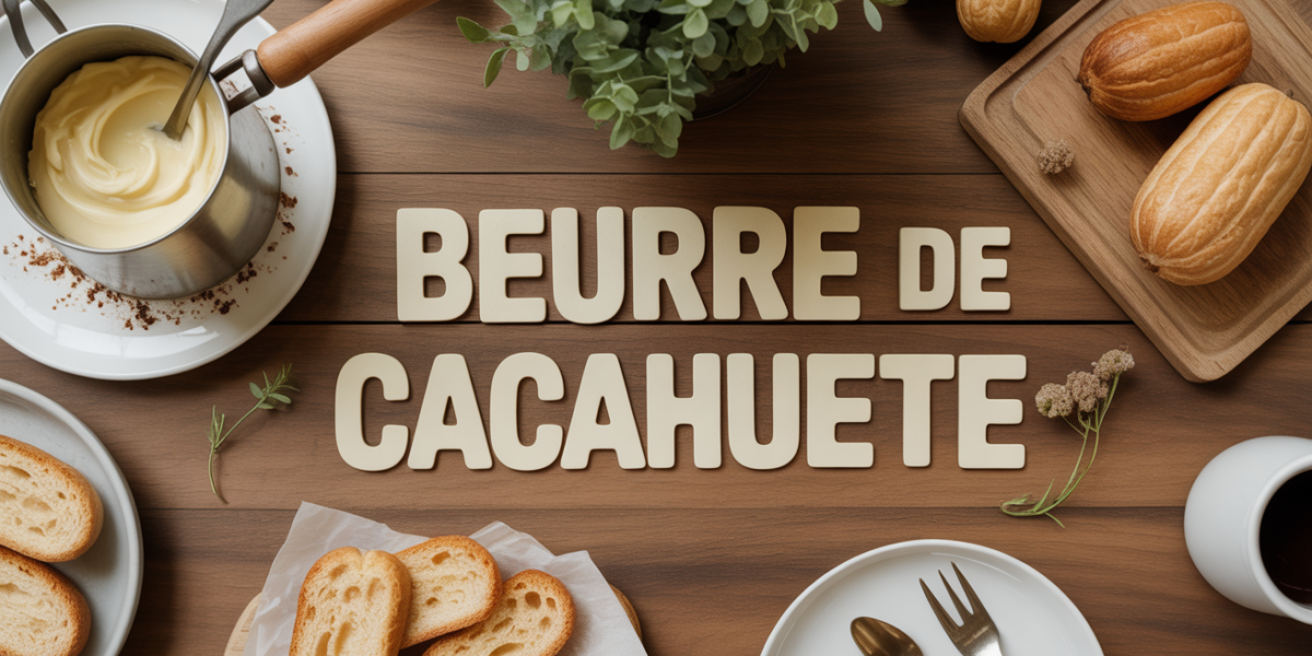 beurre de cacahuète healthy tartine table bois clair