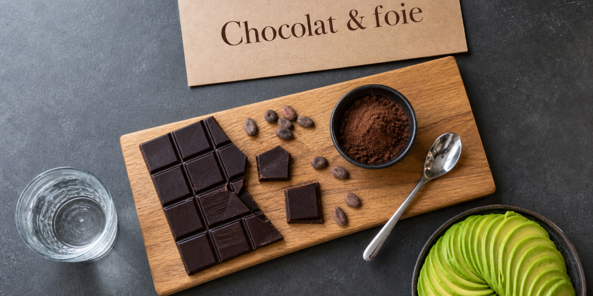 Bienfaits du chocolat noir sur le foie : 3 carrés quotidiens de chocolat 85%