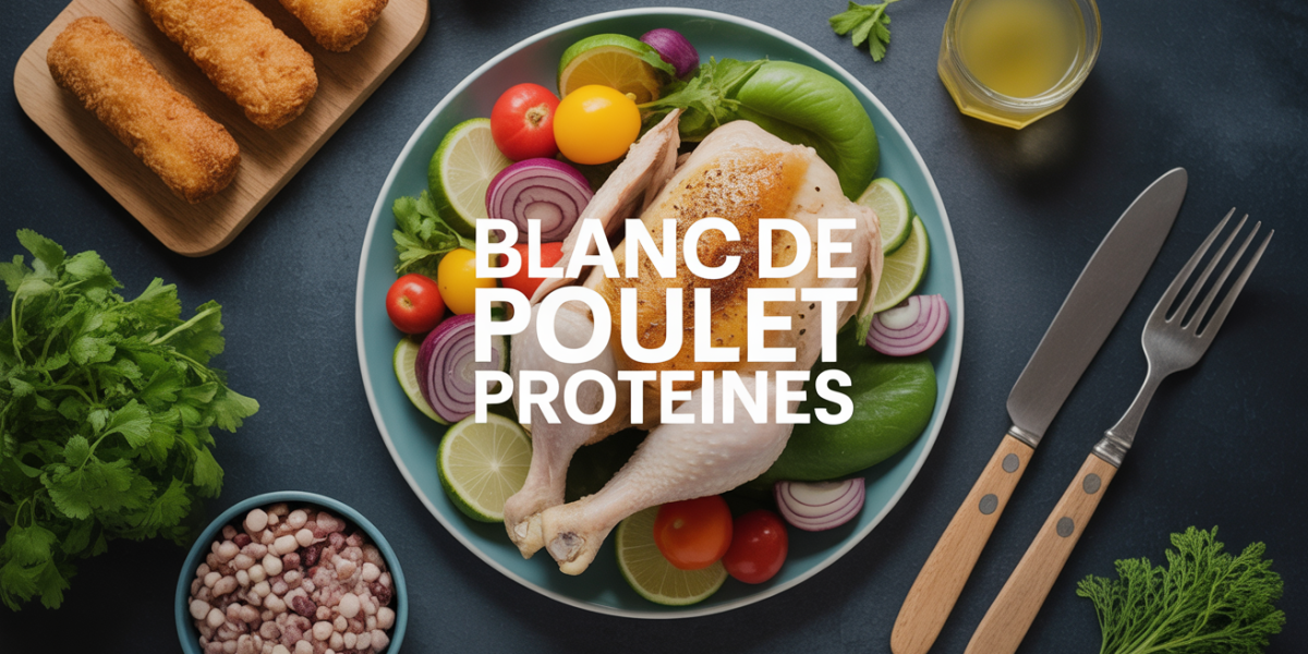 assiette blanc de poulet protéines légumes pesées