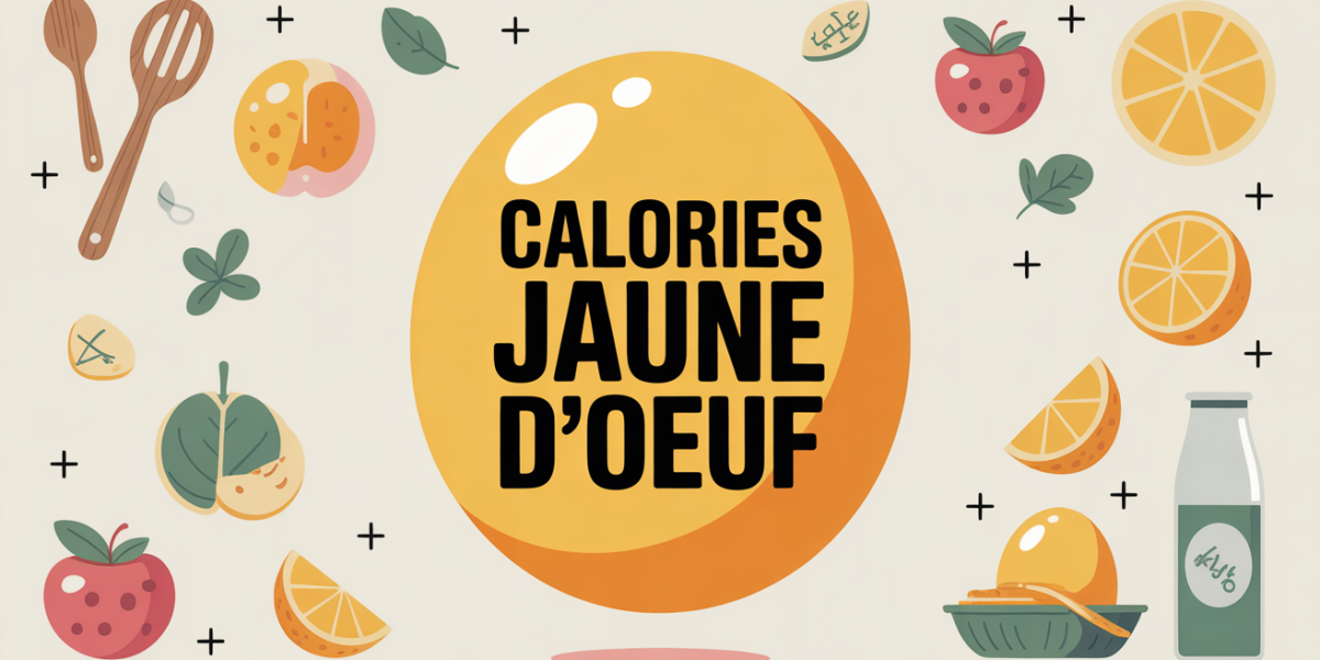 calorie jaune d oeuf ustensiles fruits design