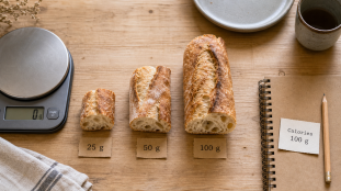 Calories baguette bread : kcal pour 100 g