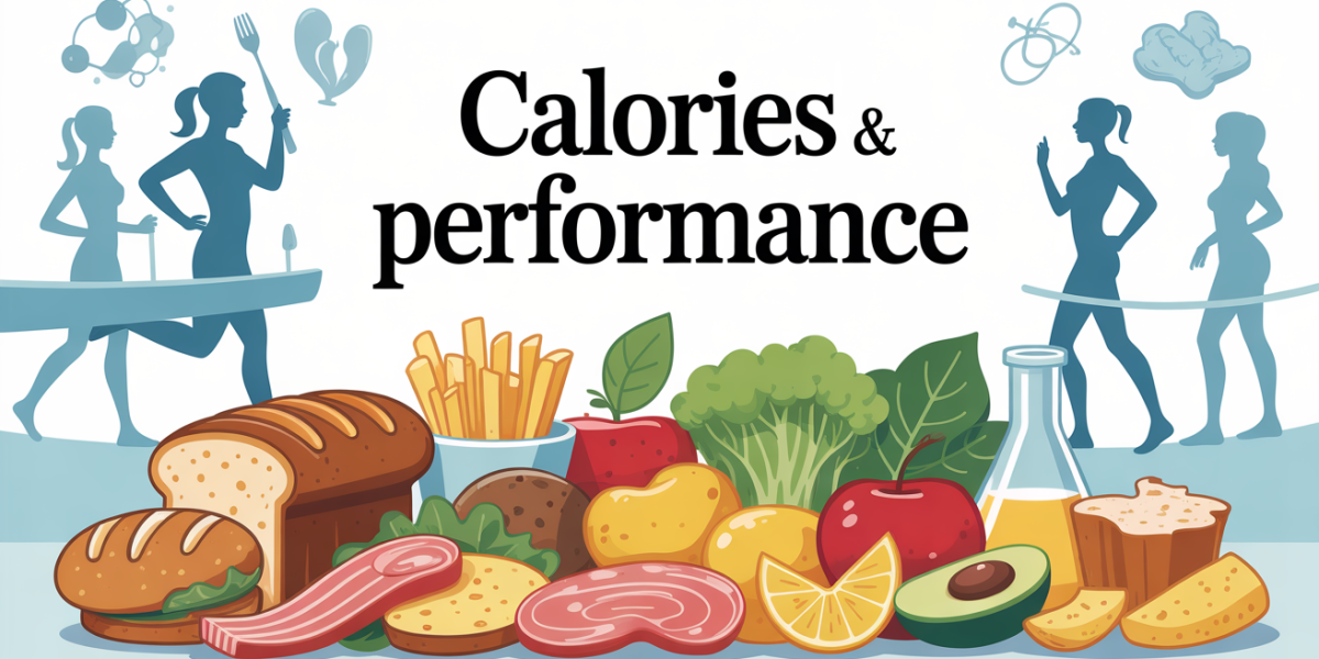 tableau aliments calories et silhouettes sportives