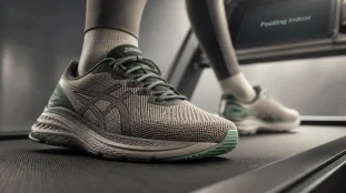 Chaussure tapis de course route : mesh respirant et amorti