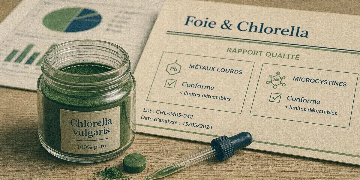Chlorella danger pour le foie : métaux lourds et microcystines