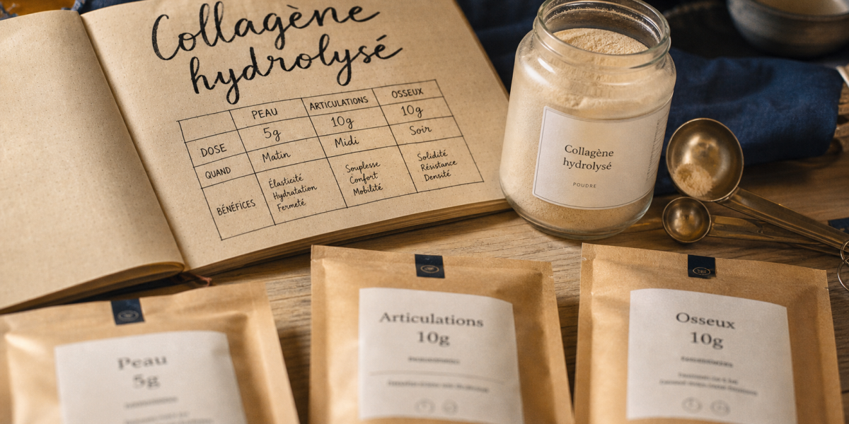 Combien de collagene par jour : doses peau et articulations, collagène hydrolysé