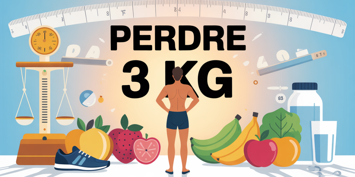 comment perdre 3 kg illustration objectif tableau