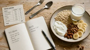 Comment prendre du poids quand on est trop maigre : 5 à 6 repas et aliments denses (avoine, yaourt, noix)