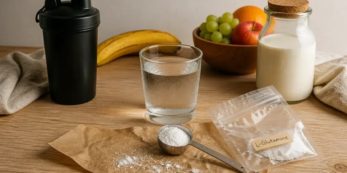 L glutamine en poudre, 5 g par jour pour récupération et intestin
